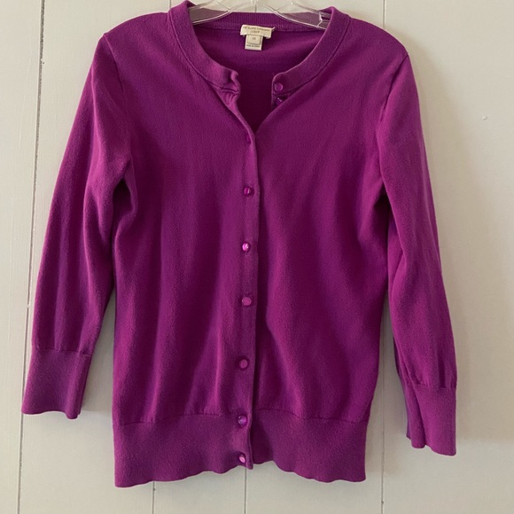 J. Crew Sweaters Purple J Crew Clare Cardigan Poshmark